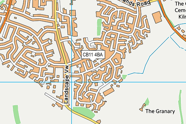 CB11 4BA map - OS VectorMap District (Ordnance Survey)