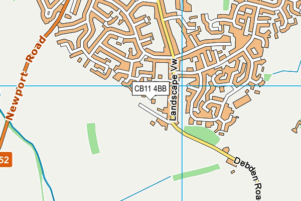 CB11 4BB map - OS VectorMap District (Ordnance Survey)
