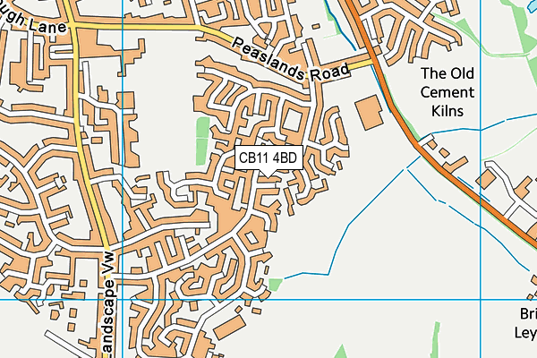CB11 4BD map - OS VectorMap District (Ordnance Survey)