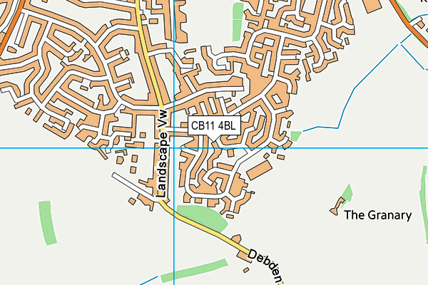 CB11 4BL map - OS VectorMap District (Ordnance Survey)