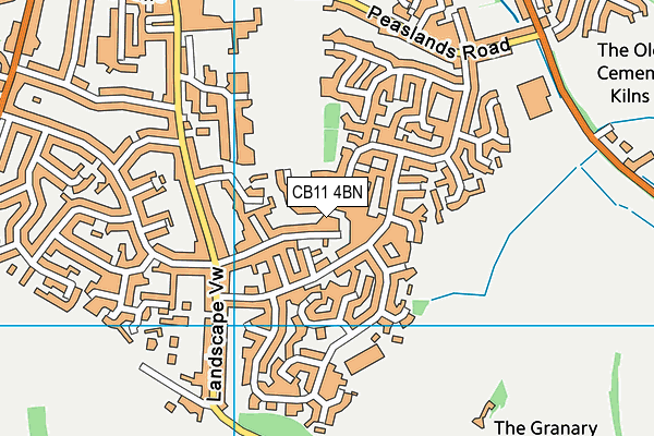 CB11 4BN map - OS VectorMap District (Ordnance Survey)