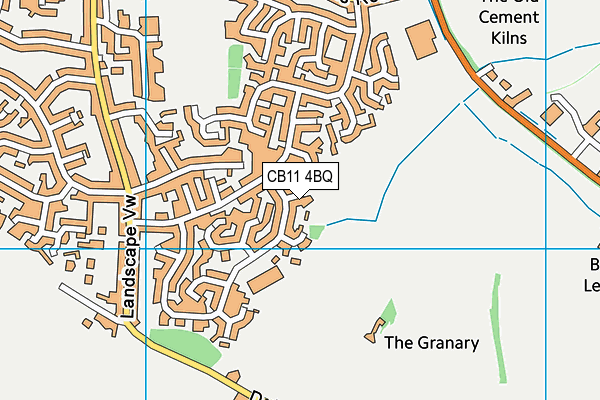 CB11 4BQ map - OS VectorMap District (Ordnance Survey)
