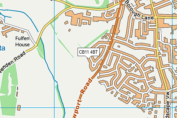 CB11 4BT map - OS VectorMap District (Ordnance Survey)