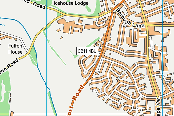 CB11 4BU map - OS VectorMap District (Ordnance Survey)