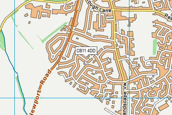 CB11 4DD map - OS VectorMap District (Ordnance Survey)