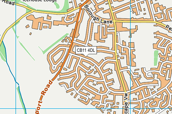 CB11 4DL map - OS VectorMap District (Ordnance Survey)