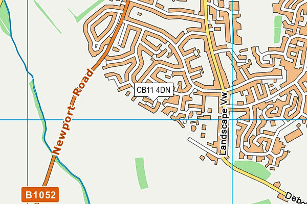 CB11 4DN map - OS VectorMap District (Ordnance Survey)