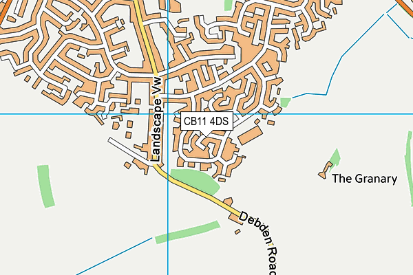 CB11 4DS map - OS VectorMap District (Ordnance Survey)
