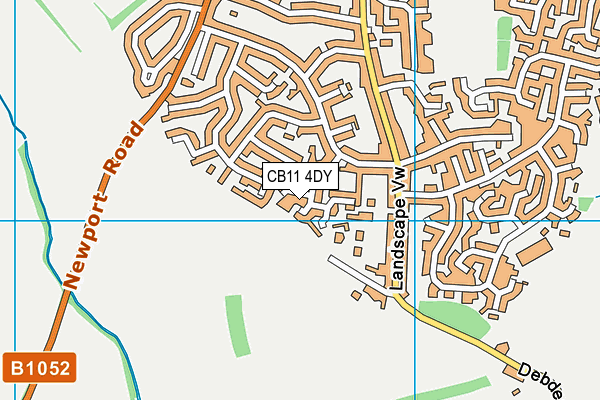 CB11 4DY map - OS VectorMap District (Ordnance Survey)