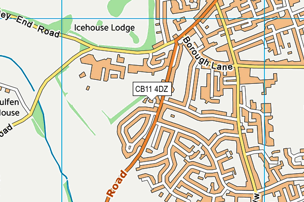 CB11 4DZ map - OS VectorMap District (Ordnance Survey)