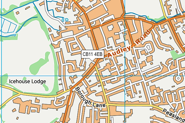 CB11 4EB map - OS VectorMap District (Ordnance Survey)