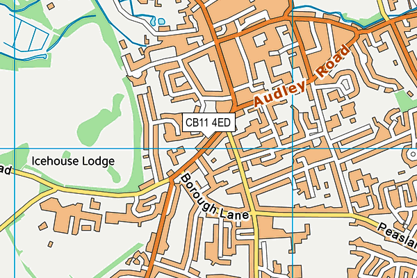 CB11 4ED map - OS VectorMap District (Ordnance Survey)