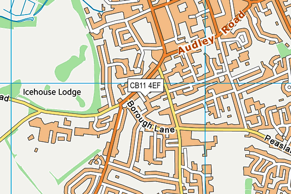 CB11 4EF map - OS VectorMap District (Ordnance Survey)