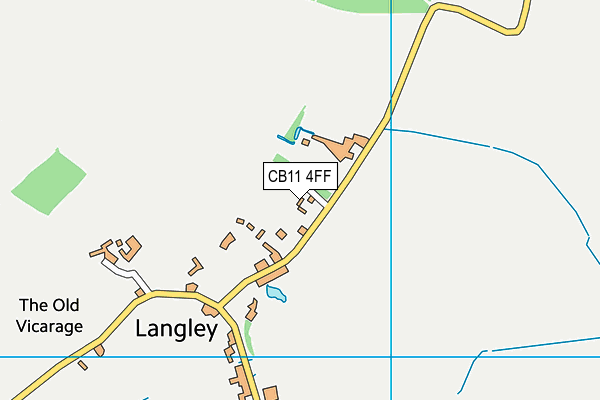 CB11 4FF map - OS VectorMap District (Ordnance Survey)