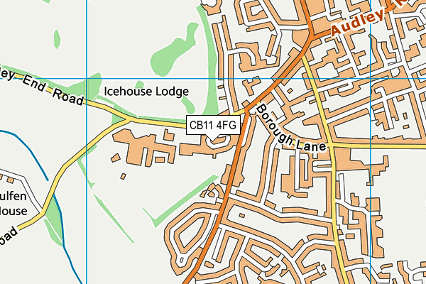 CB11 4FG map - OS VectorMap District (Ordnance Survey)