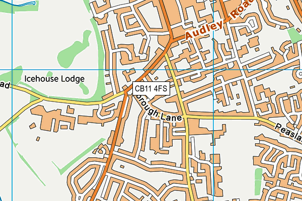 CB11 4FS map - OS VectorMap District (Ordnance Survey)