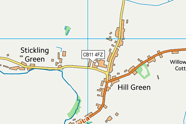 CB11 4FZ map - OS VectorMap District (Ordnance Survey)