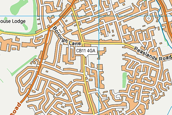 CB11 4GA map - OS VectorMap District (Ordnance Survey)
