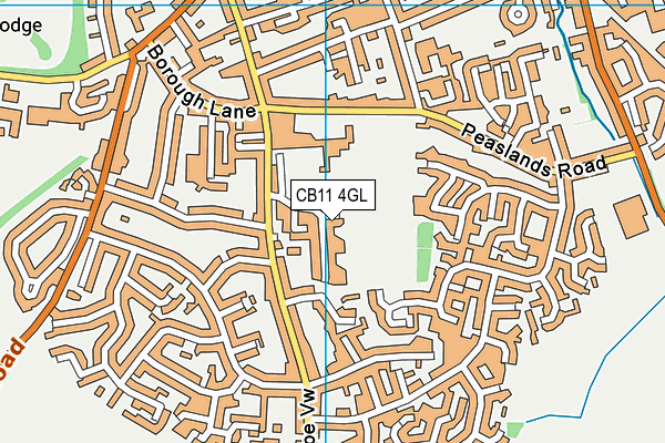 CB11 4GL map - OS VectorMap District (Ordnance Survey)