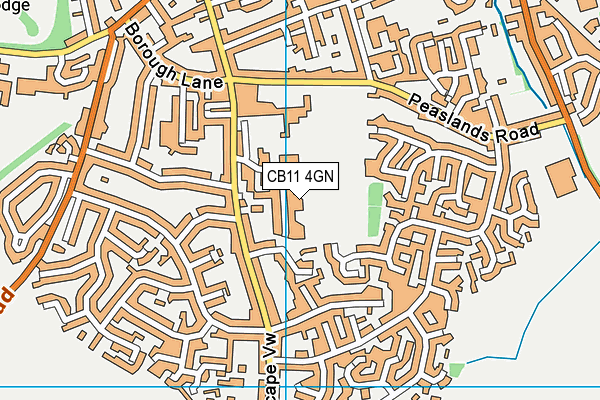 CB11 4GN map - OS VectorMap District (Ordnance Survey)