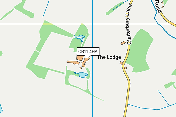 CB11 4HA map - OS VectorMap District (Ordnance Survey)