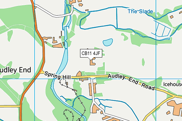 CB11 4JF map - OS VectorMap District (Ordnance Survey)