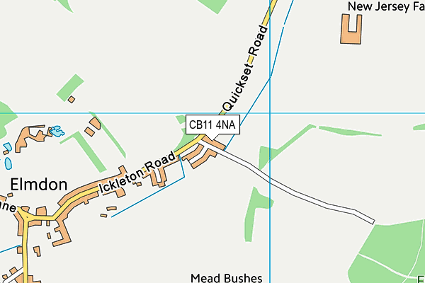 CB11 4NA map - OS VectorMap District (Ordnance Survey)