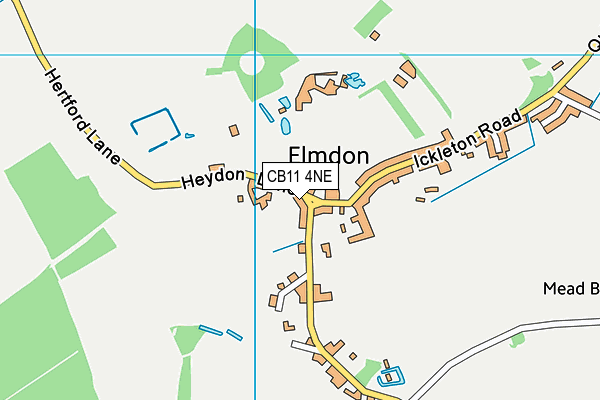 CB11 4NE map - OS VectorMap District (Ordnance Survey)