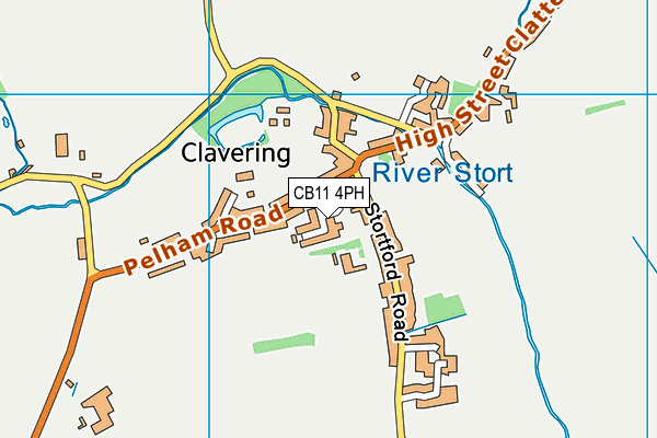 CB11 4PH map - OS VectorMap District (Ordnance Survey)