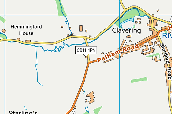 CB11 4PN map - OS VectorMap District (Ordnance Survey)