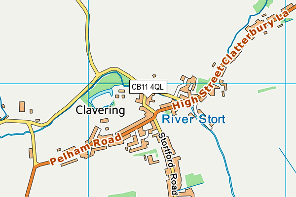 CB11 4QL map - OS VectorMap District (Ordnance Survey)