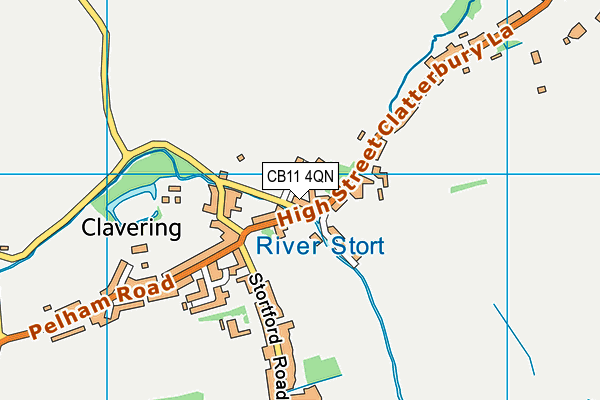 CB11 4QN map - OS VectorMap District (Ordnance Survey)