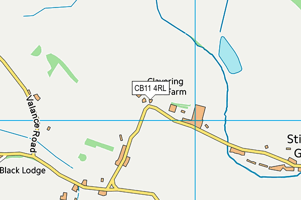 CB11 4RL map - OS VectorMap District (Ordnance Survey)