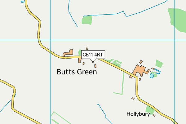 CB11 4RT map - OS VectorMap District (Ordnance Survey)