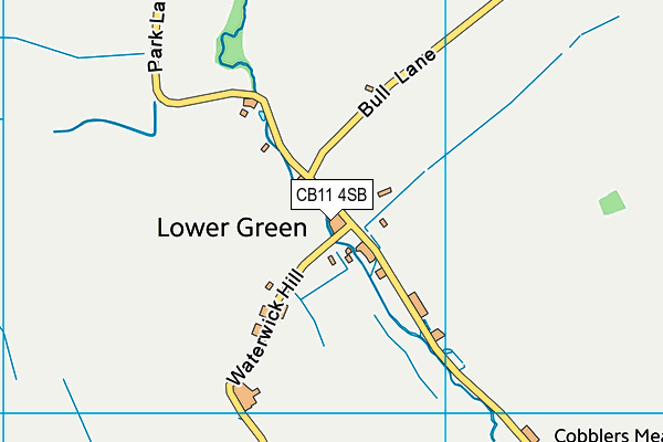 CB11 4SB map - OS VectorMap District (Ordnance Survey)