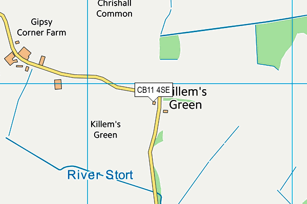 CB11 4SE map - OS VectorMap District (Ordnance Survey)
