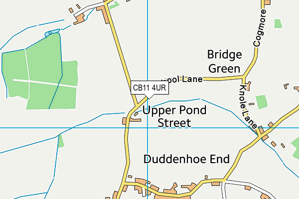 CB11 4UR map - OS VectorMap District (Ordnance Survey)