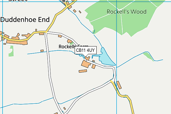 CB11 4UY map - OS VectorMap District (Ordnance Survey)