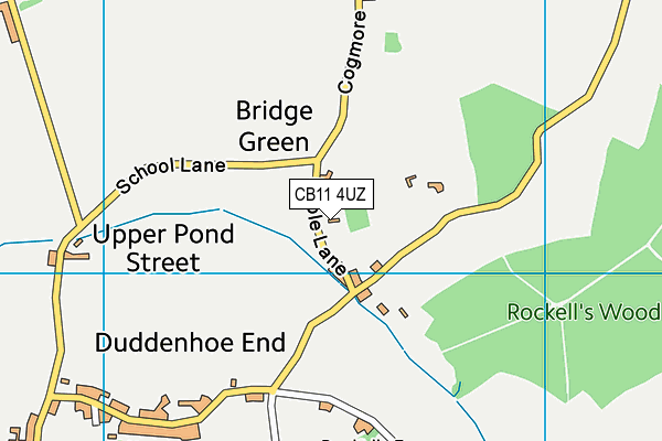 CB11 4UZ map - OS VectorMap District (Ordnance Survey)