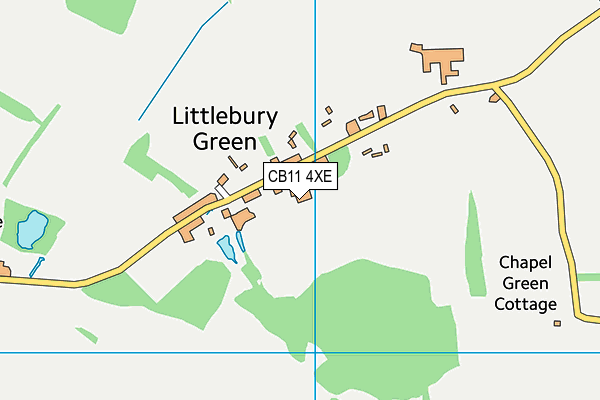 CB11 4XE map - OS VectorMap District (Ordnance Survey)