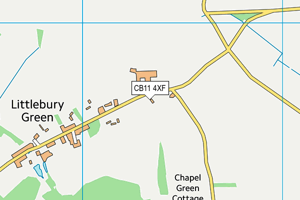 CB11 4XF map - OS VectorMap District (Ordnance Survey)