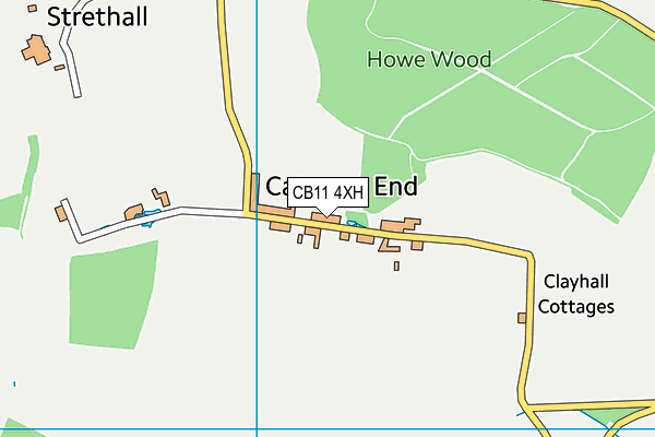 CB11 4XH map - OS VectorMap District (Ordnance Survey)