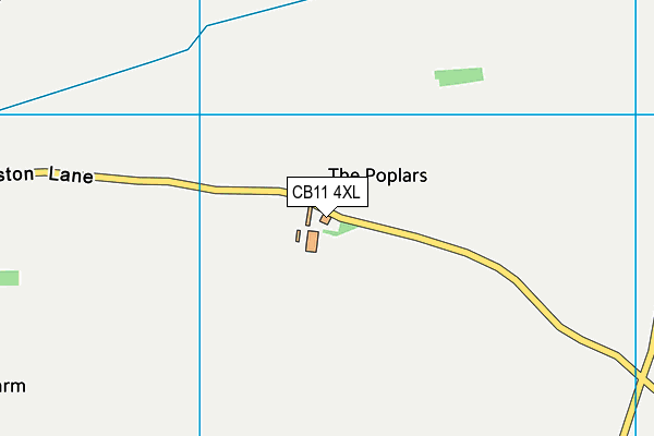 CB11 4XL map - OS VectorMap District (Ordnance Survey)