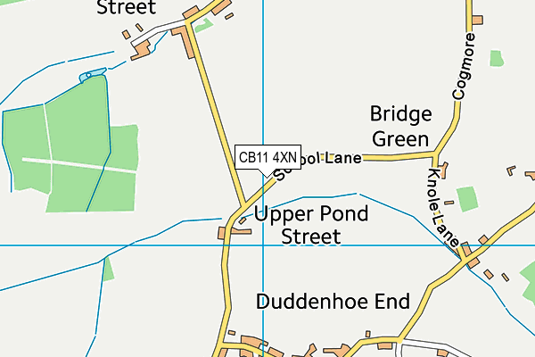 CB11 4XN map - OS VectorMap District (Ordnance Survey)