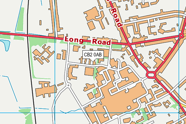 CB2 0AB map - OS VectorMap District (Ordnance Survey)