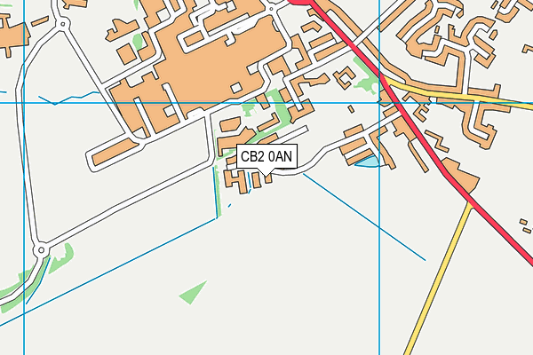 CB2 0AN map - OS VectorMap District (Ordnance Survey)