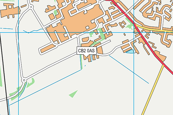 CB2 0AS map - OS VectorMap District (Ordnance Survey)