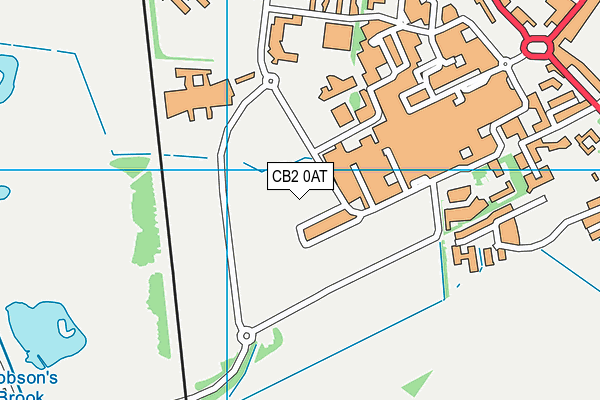 CB2 0AT map - OS VectorMap District (Ordnance Survey)