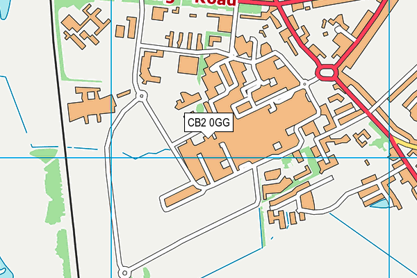 CB2 0GG map - OS VectorMap District (Ordnance Survey)
