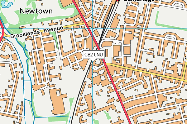 CB2 0NU map - OS VectorMap District (Ordnance Survey)